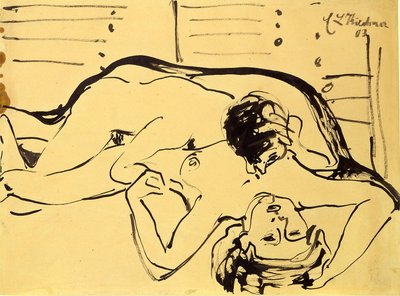 Lovers by Ernst Ludwig Kirchner